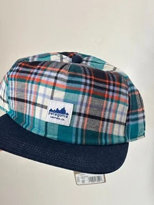 Patagonia Range Cap Mütze kariert verstellbar blau 33575 Bio-Baumwolle One Size NEU - Bild 1 von 14