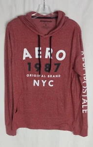 Nueva sudadera con capucha Aeropostale talla grande roja clara para hombre - Imagen 1 de 6
