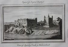 Original antique print APPLEBY CASTLE, WESTMORELAND, 'England Displayed' 1769