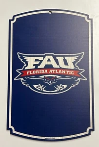FAU Owls Sign 11" X 17" Wood Sign - Florida Atlantic University Owls - Picture 1 of 1
