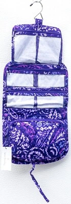 Vera Bradley Organizador de Viaje Mediano en Cachemira Amatista Maquillaje Viaje Hogar Nuevo con Etiquetas Foto 1 de 4
