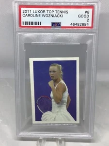 2011 Luxor Top Tennis #8 Caroline Wozniacki PSA 2 (Top Pop, Pop 1) - Picture 1 of 2