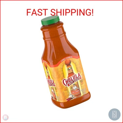 Salsa caliente de chile y ajo Cholula, 64 fl oz - un contenedor a granel de 64 onzas líquidas de  Foto 1 de 2