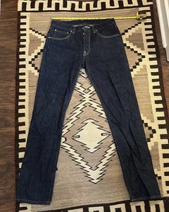 Jack Spade Selvedge Dark Blue Denim Slim Handmade in USA Jeans - Mens 31x34 31 - Picture 1 of 8