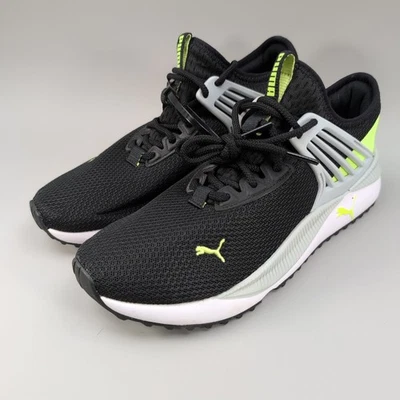Puma Pacer Future Running Shoes Black Neon Yellow Youth 6.5 SoftFoam+ - Image 1 of 4