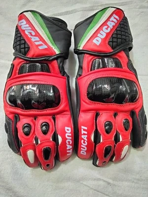 Guantes de cuero DUCATI para montar motocicleta MOTOGP moto hombre guantes de cuero CE Foto 1 de 2