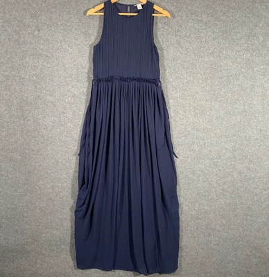 H&M Dress Womens US 12 Blue A Lien Midi Evening Formal Gown Cocktail Ladies Y7 - image 1 of 4