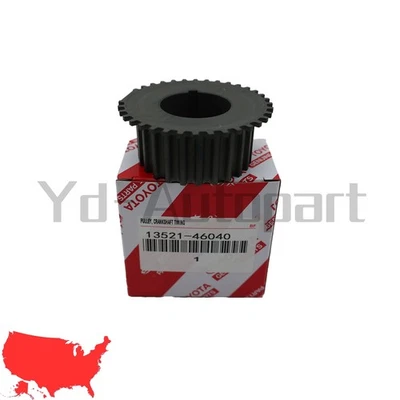 13521-46040 OEM Crankshaft Timing Pulley Gear For Toyota Lexus Supra GS300 IS300 - Imagem 1 de 4