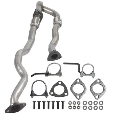 Stainless Steel Front Pipe w/ Flex Y Pipe Kit fits 2014-2018 Jeep Cherokee 3.2L Foto 1 de 4