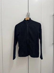 Napapijri Black Zip Up Fleece Size Small UK 8 10 - Picture 1 of 4