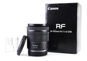 Canon RF 24-105mm F4-7.1 IS Image Stabilizer STM AF Lens  Front & Rear Cap Boxed - Picture 1 of 16