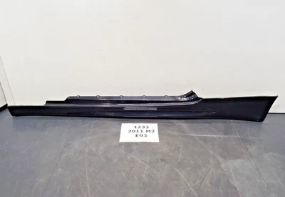 ✅ 08-13 OEM BMW E93 M3 Convertible Conductor Izquierdo Falda Panel Balancín Cubierta Negro* Foto 1 de 4