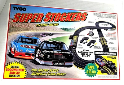 Гоночный набор моделей TYCO Super Stocker 1992 Dale Earnhardt #3 & Richard Petty #43  - Изображение 1 из 4