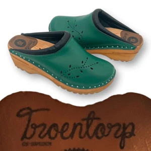 Troentorp Ideal Rembrandt Clog Green Women’s 36 - Picture 1 of 9