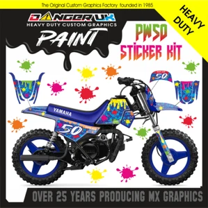 YAMAHA PW PEEWEE 50 PW50 MOTOCROSS MX GRAPHICS DECALS STICKERS KIT CUSTOM - Picture 1 of 3