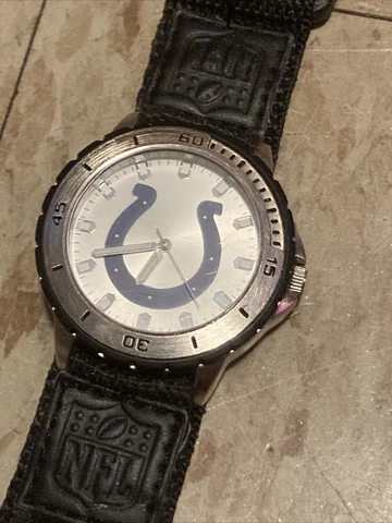 NFL GAME TIME Indianapolis Colts Men's Watch Veterans Series Fabric strap works Cover