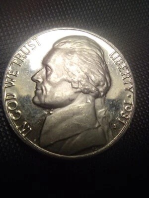 1981 Proof Like, No Mint Mark Nickel, Copper Nickel - Image 1 of 4