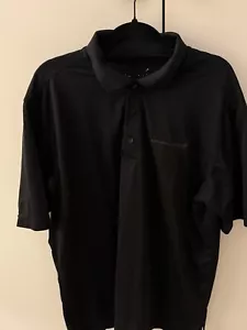 Vintage Lockheed Martin Polo Shirt Large Black - Picture 1 of 3