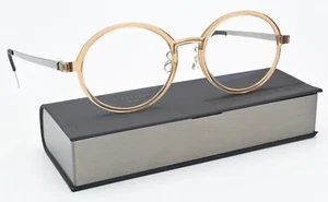 LINDBERG Brille 1174 50 A120 Acetanium Transparent Beige Ocker Silber Glanz M - Bild 1 von 10