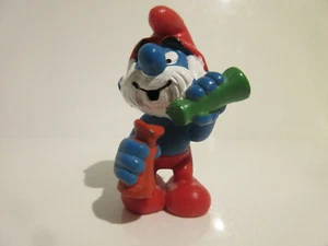 20164 Schleich Schlümpfe: Papa Smurf Mit Labglasses (Orange-Green) Ref. : 1E253 - Picture 1 of 7