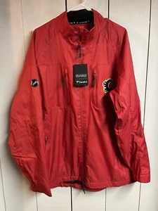Fanatics Calgary Flames Lightweight Jacket Size XL Red Full Zipper Authentic Pro - Picture 1 of 3