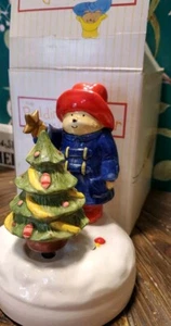 Paddington Bear Musical Christmas Porcelain by The Toscany Collection Japan1987 - Picture 1 of 8