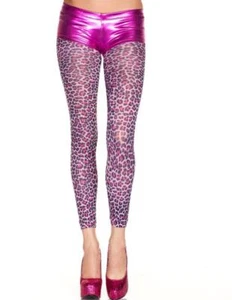 sexy MUSIC LEGS opaque LEOPARD CAT leggins FOOTLESS stockings PANTYHOSE tights - Picture 1 of 1