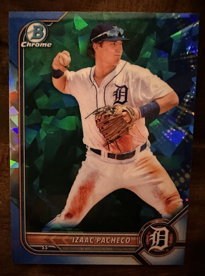 2022 Bowman Chrome Sapphire Izaac Pacheco Rc #BCP-106 - Image 1 of 4