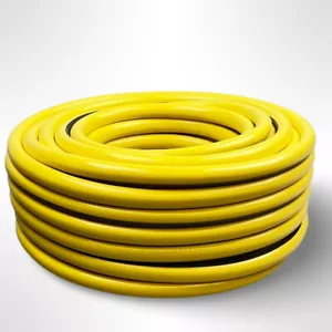 More details for dbl max garden hose pipe premium yellow reinforced range of sizes 15 - 100 metre