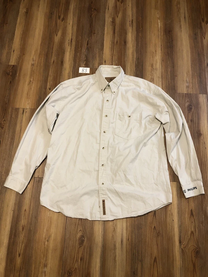 Phillips Employee Gear For Sports Button Down Men’s Size L Embroidered Logo Read - Image 1 of 4