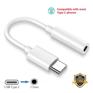 USB C Type C To 3.5mm Jack Headphone Adapter For iPhone 16Pro 15 Pro Max/Samsung - Photo 1 sur 15