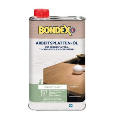 BONDEX Arbeitsplatten-Öl Imprägnierung für Innen Farblos 0,5 L - Bild 1 von 3