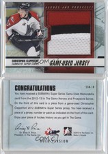 2012-13 ITG Heroes and Prospects Gold Jersey Christopher Clapperton #SSM-18
