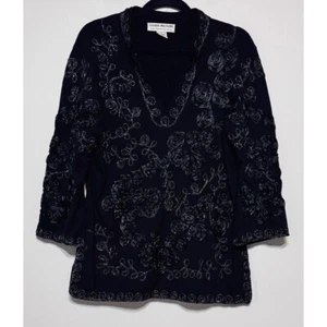 Enchanted Whimsigoth Rosette Tunic Sz Large Dark Fairy Witchy Mystical Festival - Picture 1 of 5