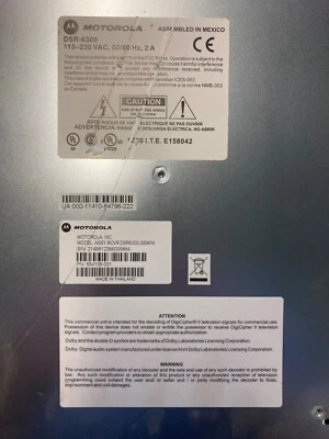 Motorola DSR-6300 Multi-Channel Commercial IRD/Transcoder 554109-001 - Image 1 of 4
