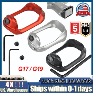 Aluminum Flared Magwell For Gen 3-4 Gen 5 Glock 19/17/22/24/31/34/35/37 Black US - Picture 1 of 16