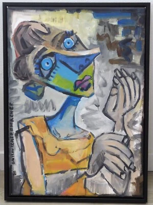 Gustav SCHIFFMACHER 50x70cm "Improvisation Liebe" Portrait Originalbrief! #113 - Bild 1 von 4