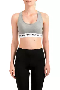 Philipp Plein Women's Two-Tone Logo Print Underwear Racerback Bralette Bi-Pack - Picture 1 of 10
