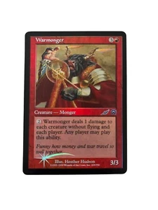 Warmonger Promo Mercadian Masques FOIL Red Creature UnCommon MAGIC MTG CARD - Picture 1 of 4