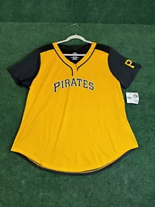 Majestic Women’s Pittsburgh Pirates Short Sleeve Jersey Shirt Size 3XL - Picture 1 of 7