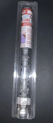 Cake Boss Embossed Flower Dot Pattern Fondant Rolling Pin Decorating Tool 13 in Foto 1 de 4