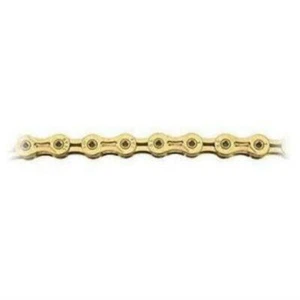 KMC X9SL Gold Chains 9 Speed Super Light Chain 11/128" 116 Link Gold X-9SL - Picture 1 of 1