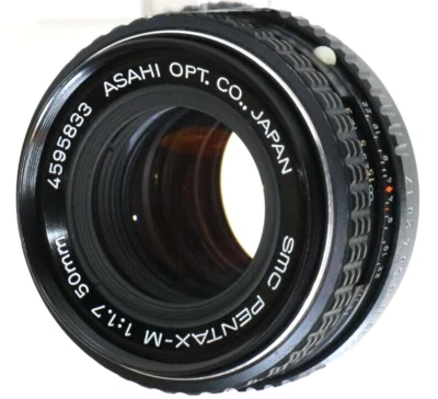 [Near Mint] SMC PENTAX M 50mm F1.7 for K Mount MF Lens Standard Free ship Japan - Image 1 of 4