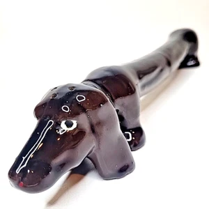 Doxie Dachshund Dog JAPAN Enesco 1-Pc Vintage Salt & Pepper Shakers Super Long - Picture 1 of 13