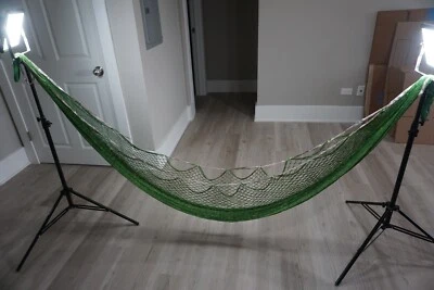 Hamaca India vintage malla red verde Foto 1 de 4