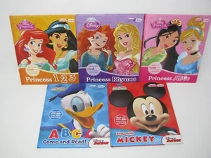Lot of 5 My First Smart Pad Books Mickey Mouse Clubhouse Disney Princess abc 123 - Imagen 1 de 1