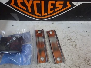 Harley Bagger USED OEM 65723-85 UNDER Bag Exhaust Mount STRAPS WITH NEW ISOLATOR - Picture 1 of 11