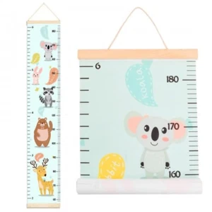 Messlatte für Kinderzimmer Personalisiert, Süße Tiermotive, Personalisierte Mess - Bild 1 von 6