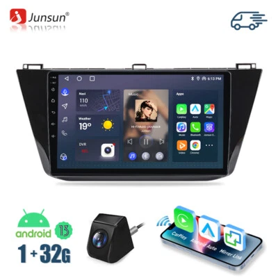 Für VW Tiguan 2016-2020 32G Android 13 Autoradio CarPlay DAB+ Kam Navi 4G  DE - Bild 1 von 4