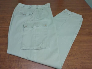 Pantalones cargo Polo Ralph Lauren de colección para hombre 34x34 caqui militares botones al tobillo EE. UU. - Imagen 1 de 17